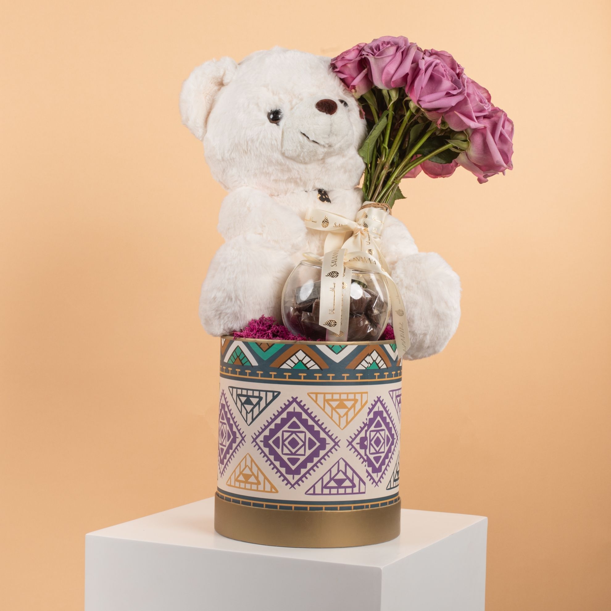 Picture of Savanna Birthday Flowers |Teddy Bear