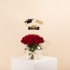 Picture of Graduation vase |20 Red roses