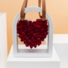 Picture of White Heart Bag | Baby Red Rose