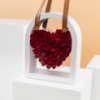 Picture of White Heart Bag | Baby Red Rose