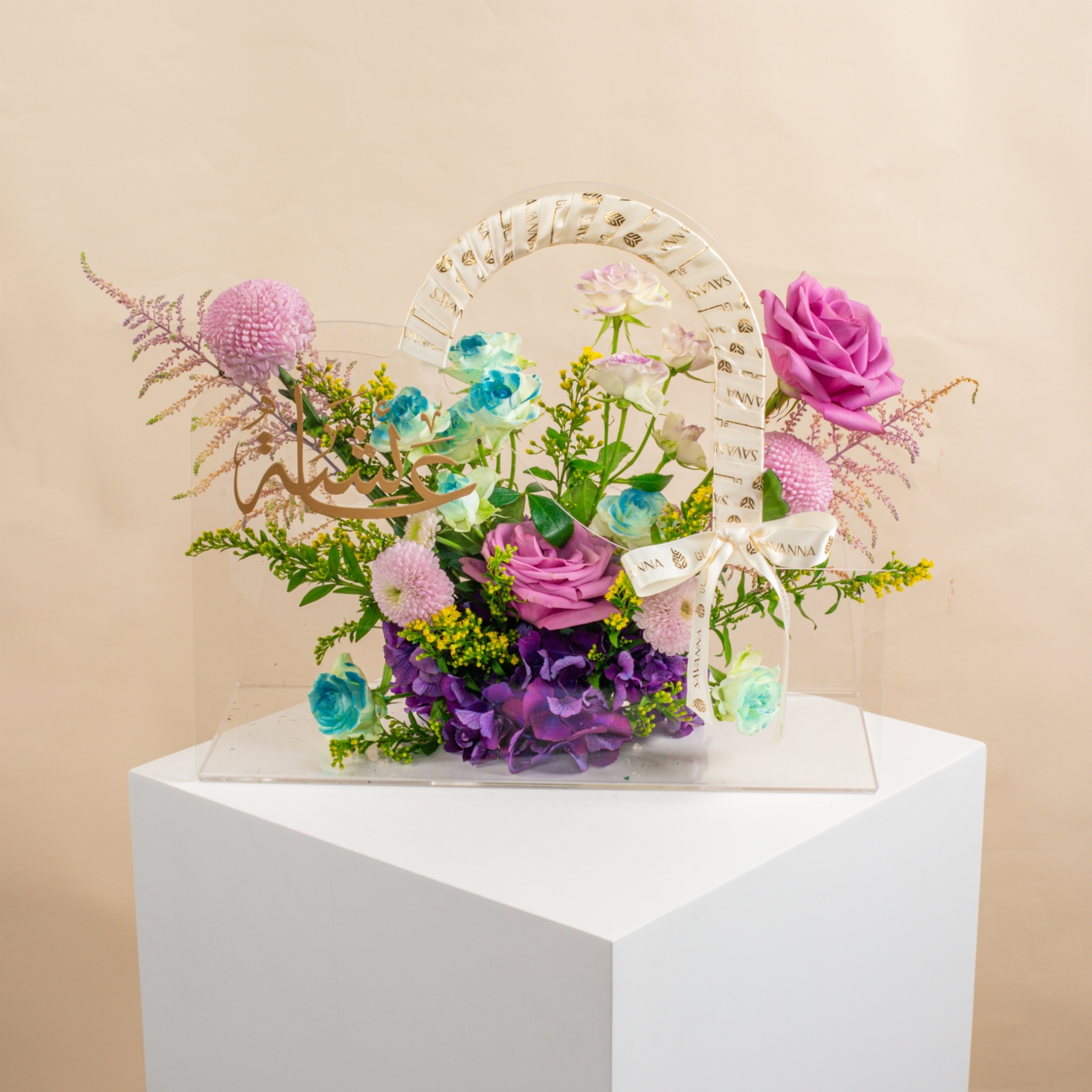 Picture of Customized Flowers Bag |Name