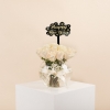 Picture of Savanna Vase | White Roses